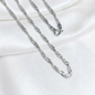 CADENA PLATA SINGAPORE 45CM LARGO