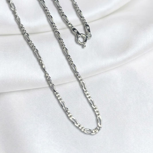 CADENA PLATA FIGARO GUCCI 50CM LARGO
