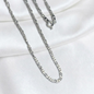 CADENA PLATA FIGARO GUCCI 50CM LARGO