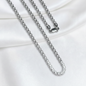 CADENA PLATA BISMARK 60CM LARGO