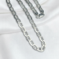 CADENA PLATA ANCLA 60CM LARGO