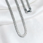 CADENA PLATA DOBLE ESLABON 60CM LARGO