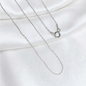 CADENA PLATA MILITAR 45CM LARGO