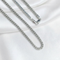 CADENA PLATA FRANCO 60CM LARGO