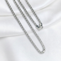 CADENA PLATA BISMARK 60CM LARGO