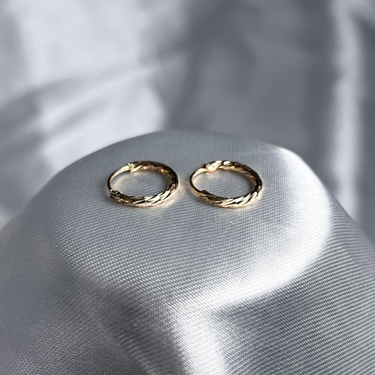 CANDONGA DIAMANTADA ORO LAMINADO 18K