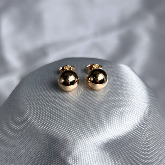 TOPO BALIN 8MM ORO LAMINADO 18K