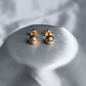 TOPO BALIN FUSCO 6MM ORO LAMINADO 18K