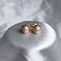 TOPO BALIN FUSCO 8MM ORO LAMINADO 18K