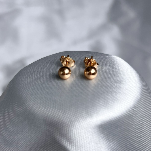 TOPO BOLA 5MM ORO LAMINADO 18K