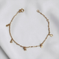 PULSERA DIJE COLGANTE ORO LAMINADO 18K