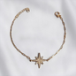 PULSERA DIJE ESTRELLA ORO LAMINADO 18K