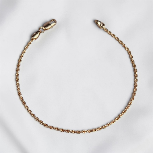 PULSERA LAZO ORO LAMINADO 18K