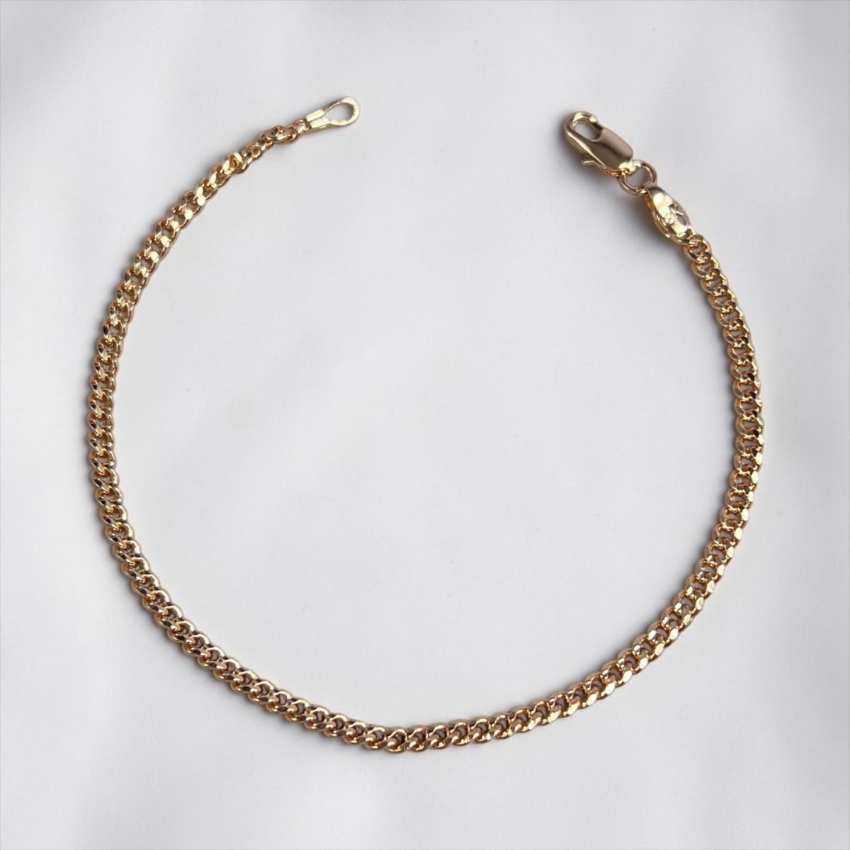 PULSERA CUBANA ORO LAMINADO 18K