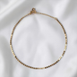 TOBILLERA DISCOS PLANOS ORO LAMINADO 18K