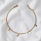 TOBILLERA LUNAS ORO LAMINADO 18K