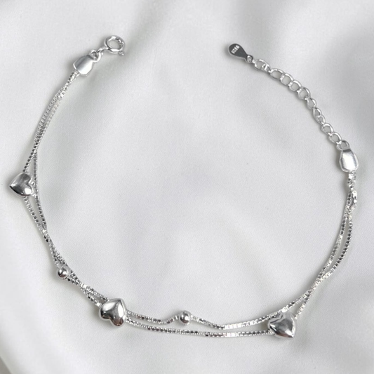 PULSERA  PLATA CIRCONES TAILANDESA