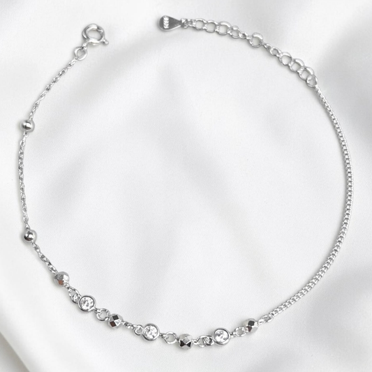 PULSERA  PLATA CIRCONES TAILANDESA