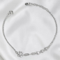 PULSERA  PLATA CIRCONES TAILANDES FLOR