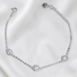PULSERA  PLATA CIRCONES TAILANDESA