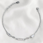PULSERA  PLATA CIRCONES TAILANDES