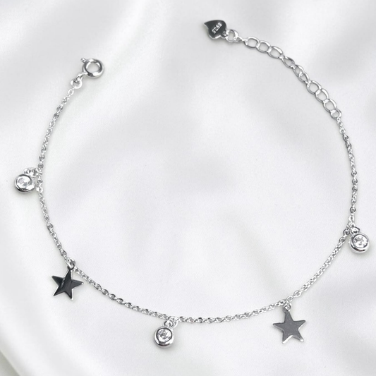 PULSERA  PLATA CIRCONES TAILANDESA