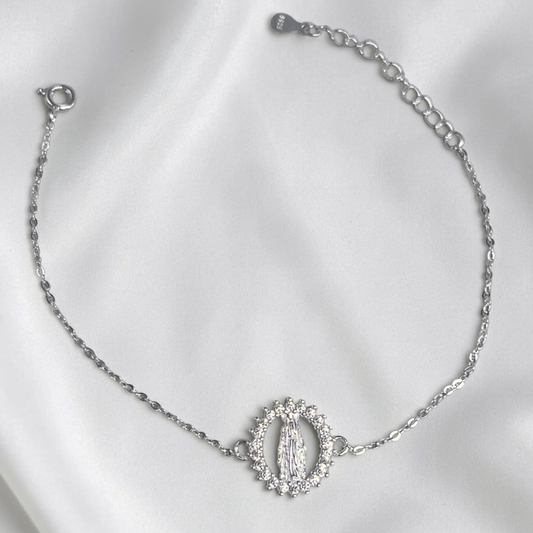PULSERA  PLATA CIRCONES TAILANDESA