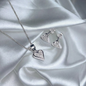 SET TOPO Y DIJE PLATA CIRCONES TAILANDESA