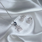 SET TOPO Y DIJE PLATA CIRCONES TAILANDESA