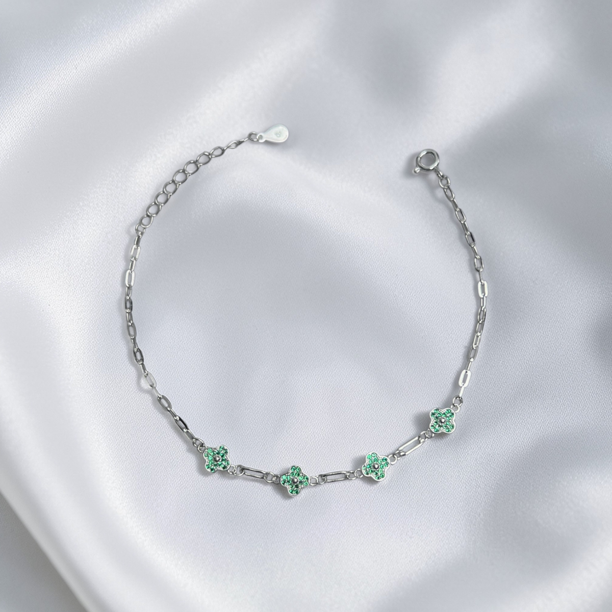 PULSERA PLATA CIRCONES TAILANDES