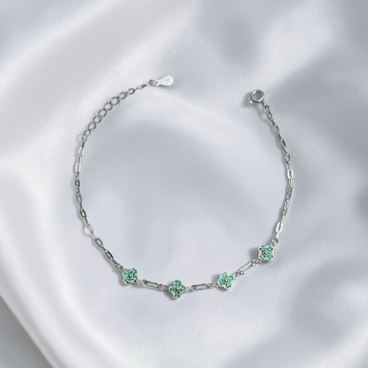 PULSERA PLATA CIRCONES TAILANDES
