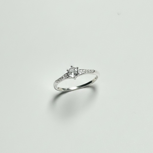 ANILLO SOLITARIO PLATA CIRCONES TAILANDES