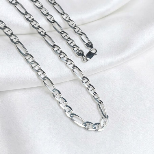 CADENA PLATA FIGARO GUCCI 60CM LARGO