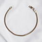 PULSERA VENECIANA PLANA ORO LAMINADO 18K