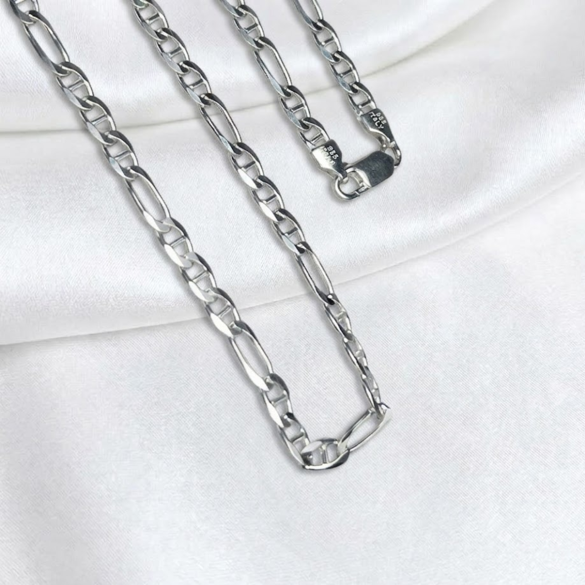 CADENA PLATA FIGARO GUCCI 50 CM LARGO
