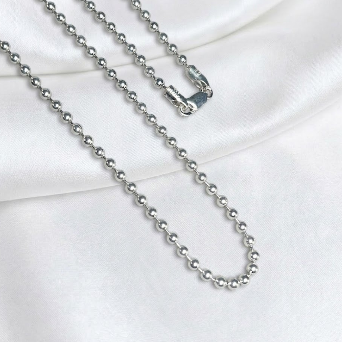 CADENA PLATA MILITAR 70CM LARGO