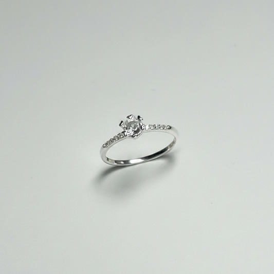 ANILLO SOLITARIO PLATA CIRCONES TAILANDES
