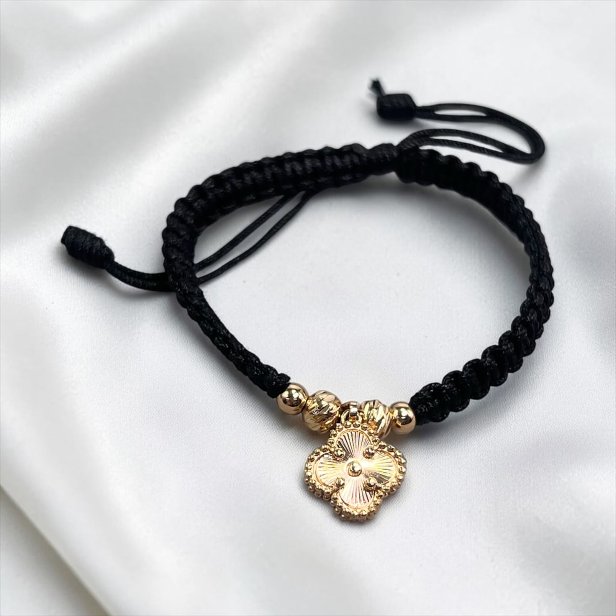 PULSERA ORO LAMINADO 18K VANCLEEF TEJIDA