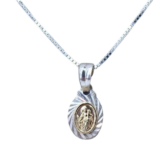 DIJE DE ORO PLATA VIRGEN DEL CARMEN