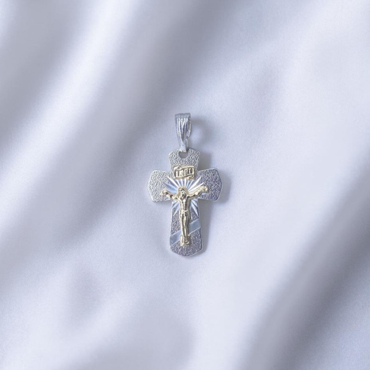 DIJE PLATA DIAMANTADO CRISTO