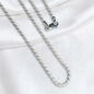 CADENA PLATA LAZO 45CM LARGO