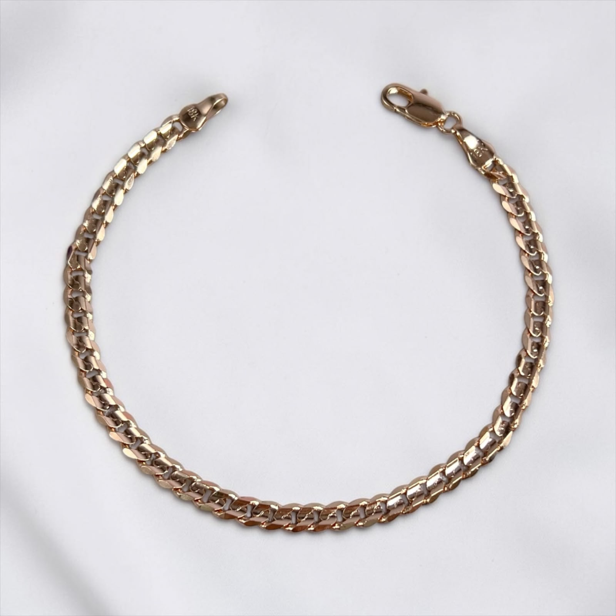 PULSERA CUBANA ORO LAMINADO 18K