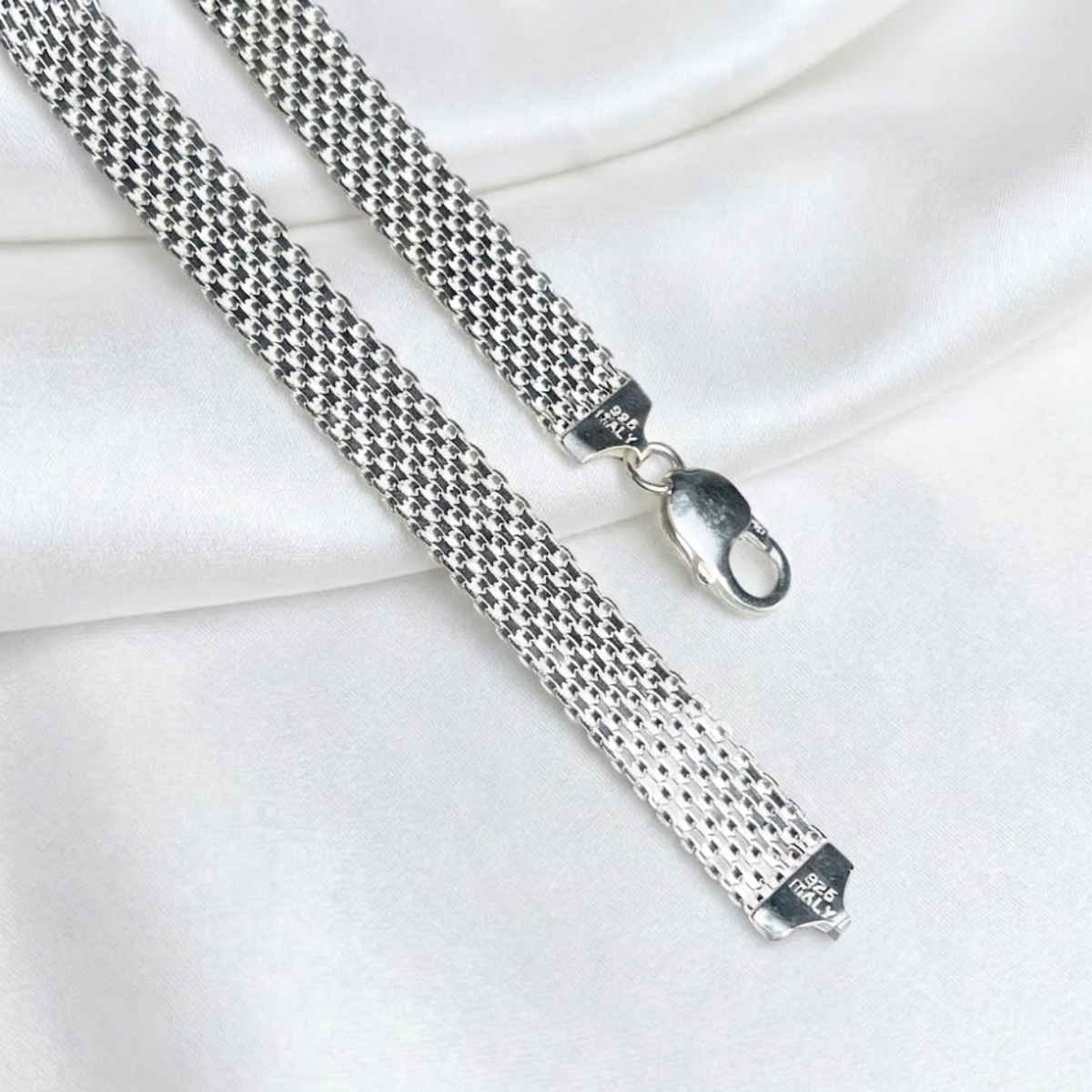 CADENA PLATA CHINESCA 60CM LARGO