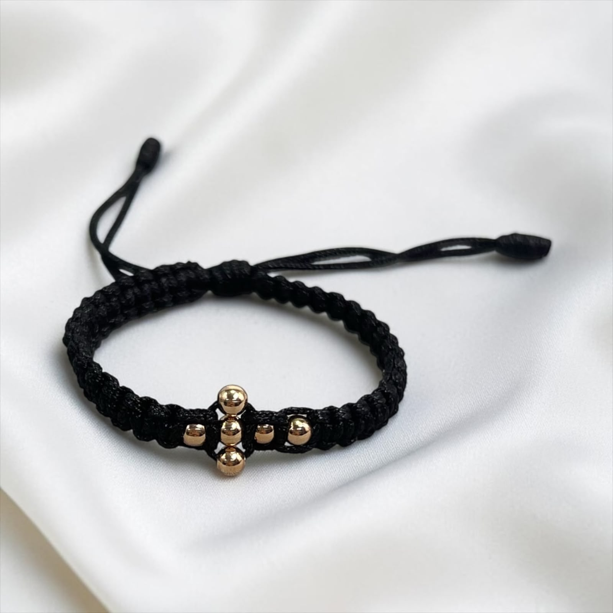 PULSERA BEBÉ ORO LAMINADO 18K TEJIDA