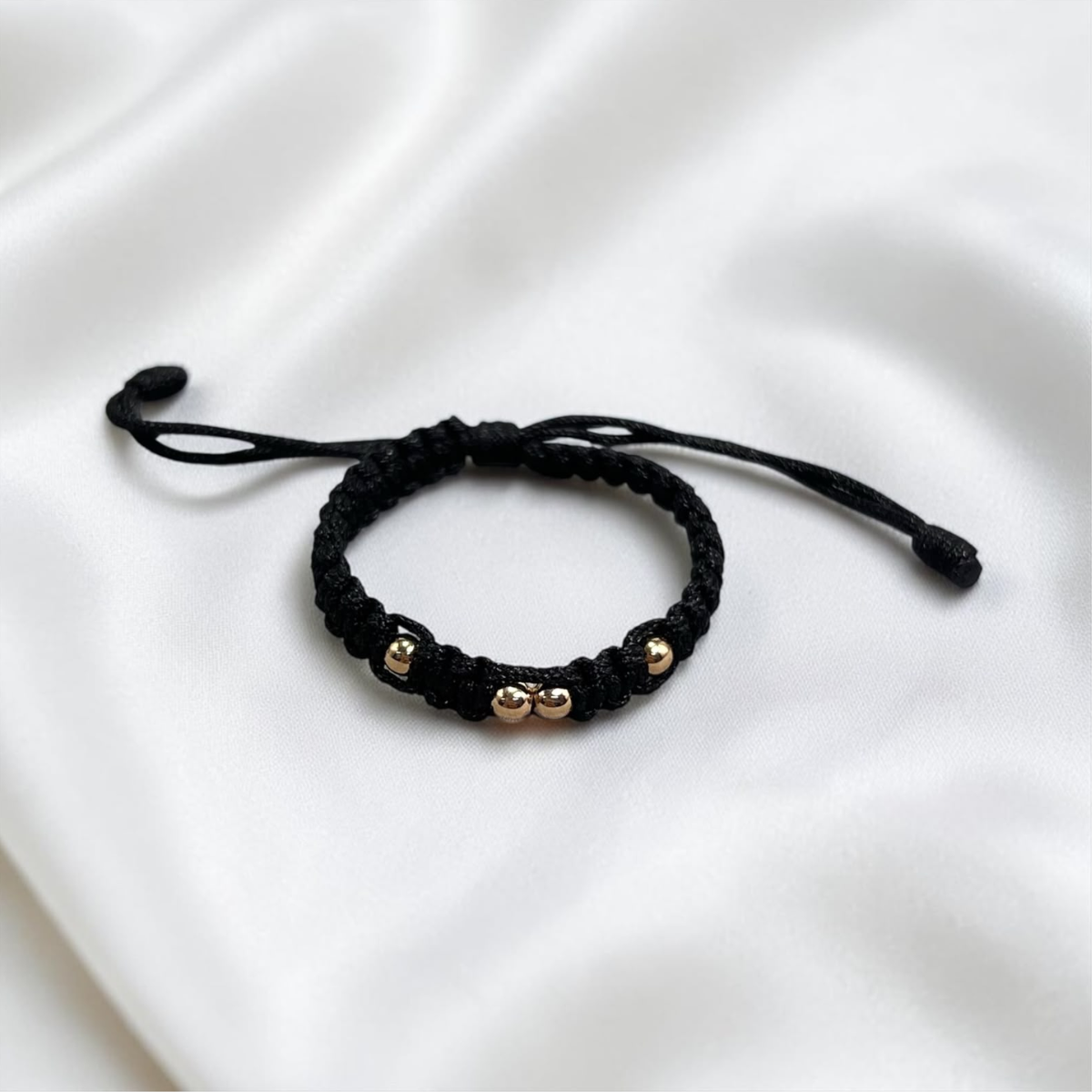 PULSERA BEBÉ ORO LAMINADO 18K TEJIDA
