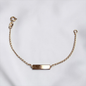 PULSERA PLACA BEBÉ ORO LAMINADO 18K
