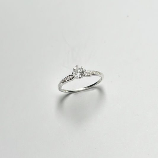 ANILLO SOLITARIO PLATA CIRCONES TAILANDES