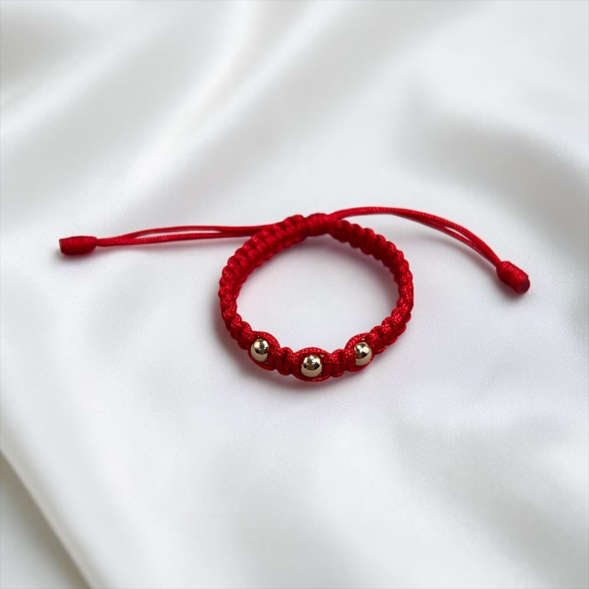 PULSERA BEBÉ ORO LAMINADO 18K TEJIDA