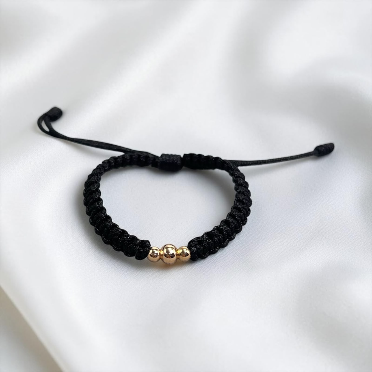 PULSERA BEBÉ ORO LAMINADO 18K TEJIDA