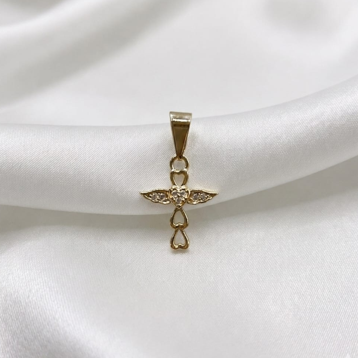 DIJE INSIGNIA MEDICINA MICROCIRCON ORO LAMINADO 18K